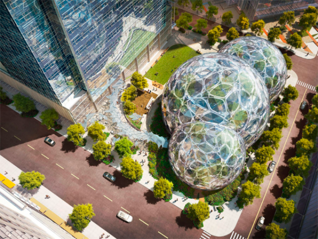 «Биокупола» — новый офис Amazon в Сиэтле. Фото