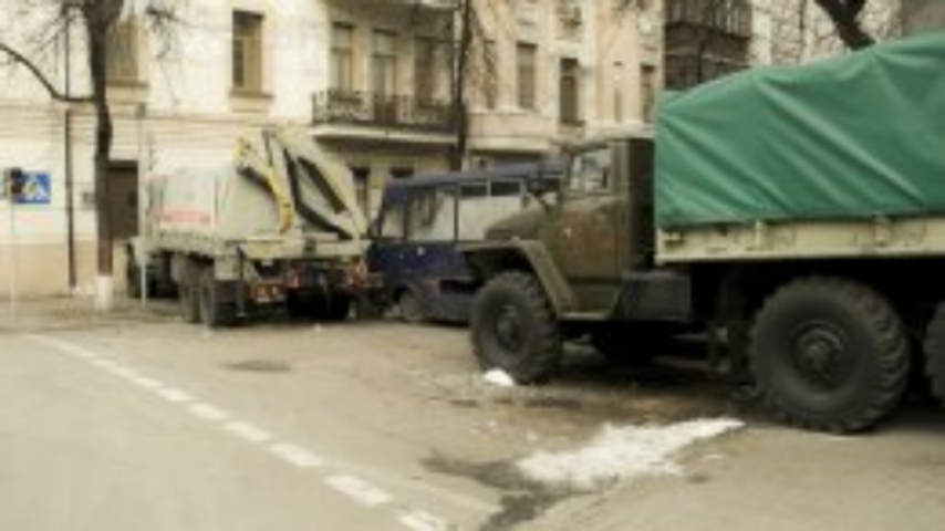 ГАИ перекрывает въезды в центр Киева