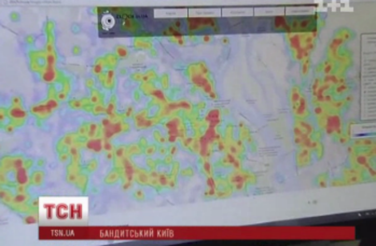 В интернете заработала карта преступлений, хулиганства и воровства в столице