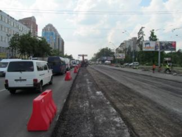 Названа дата окончания реконструкции проспекта Победы в Киеве
