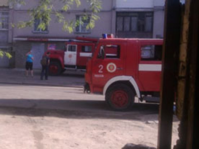 В «климовском квартале» горел дом. Фото