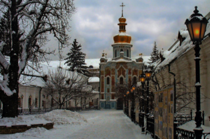 В Киеве горит Лавра