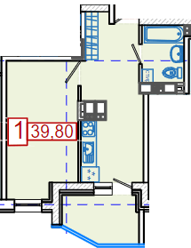 1-комнатная 39.8 м² в ЖК Немецкий проект на Холодной Горе от 28 700 грн/м², Харьков