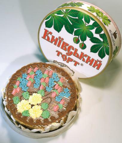 Один из кулинарных символов Украины —  торт «Киевский» 