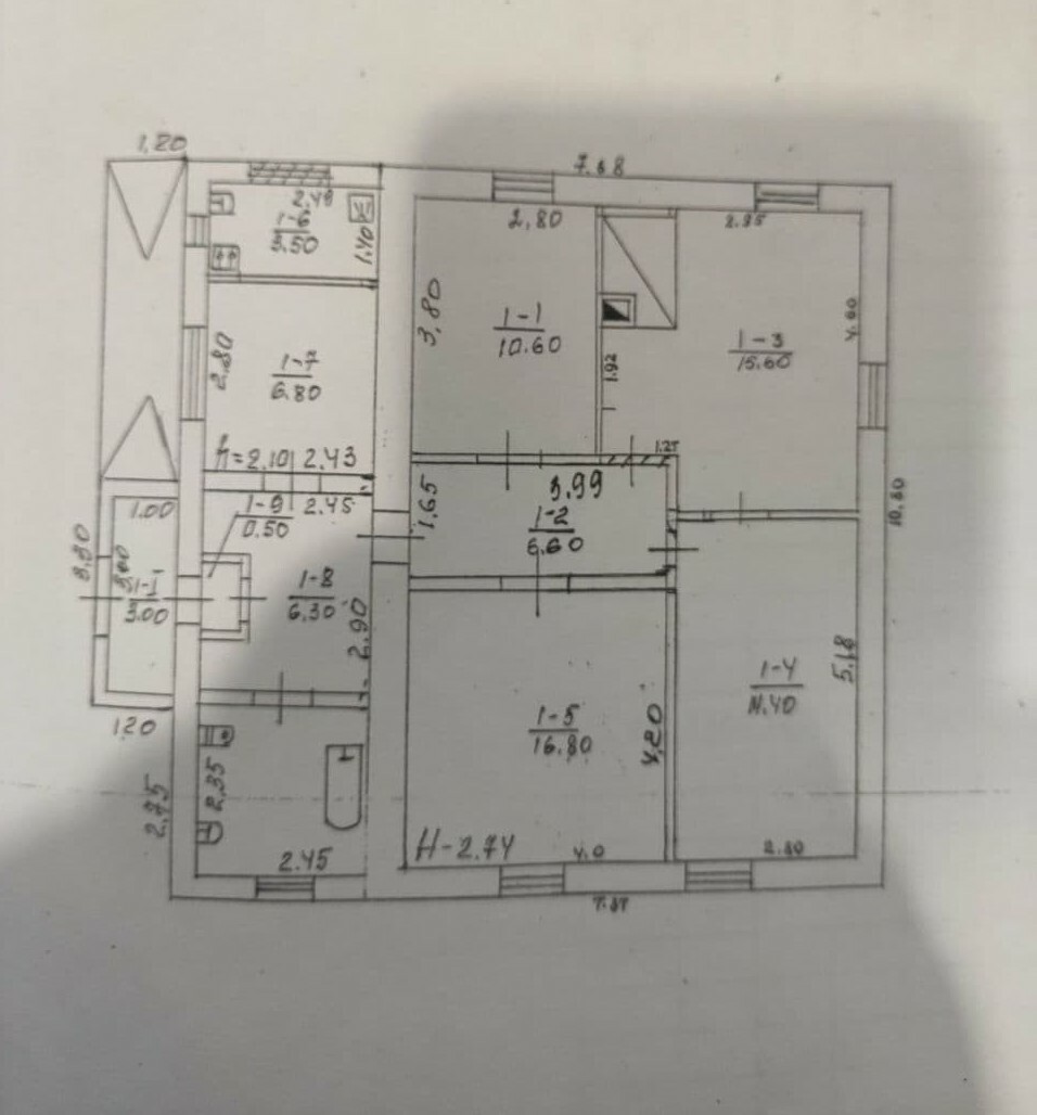 Продаж будинку 90 м², Миру ул., 48