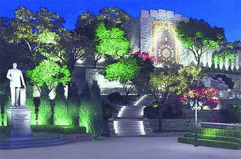 На Лукьяновке сделают водопад и посадят сакуры