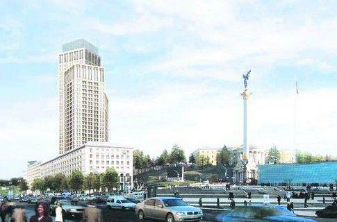 На Крещатике поставят огромный шпиль