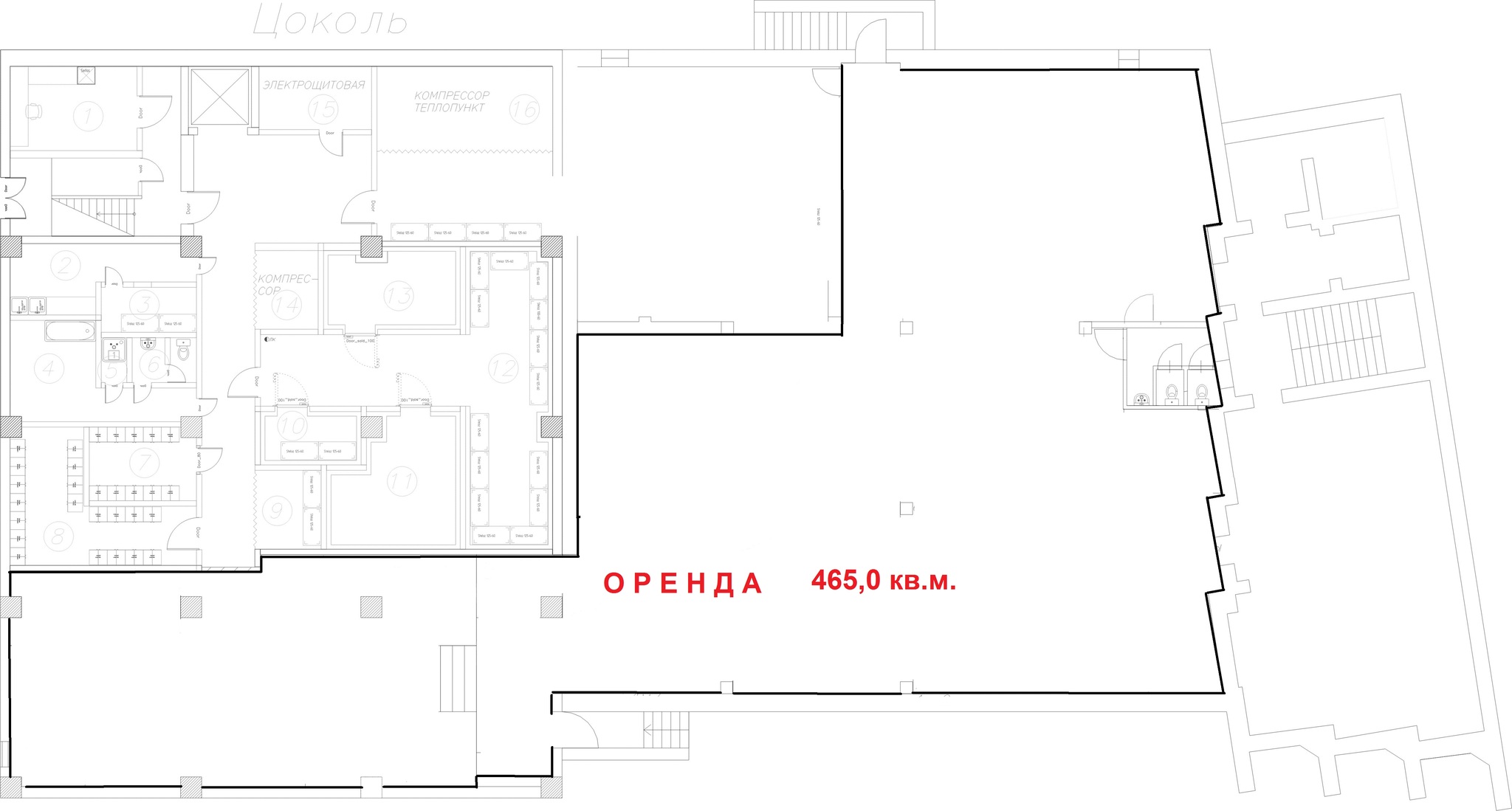 Оренда торговельного приміщення 465 м², 1-го Травня вул., 163