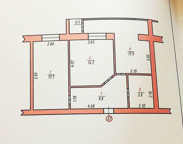 Продажа 2-комнатной квартиры 66 м², Староконстантиновское шоссе, 17