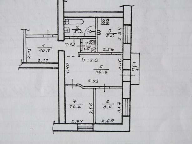 Продаж 3-кімнатної квартири 66 м², Героев Сталиграда ул., 127