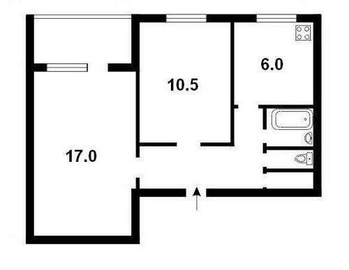 2-комнатная квартира посуточно 42 м², Андрея Малышко ул., 3