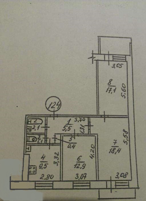 Продажа 3-комнатной квартиры 64 м², Героев просп., 12