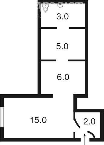 Продаж офісу 32 м², Пушкінська вул., 8Б