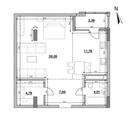 1-кімнатна 57.9 м² в ЖК Велика Британія від 19 845 грн/м², Львів