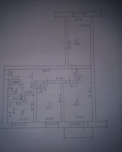 Продаж 3-кімнатної квартири 60 м², Вишневского ул., 111