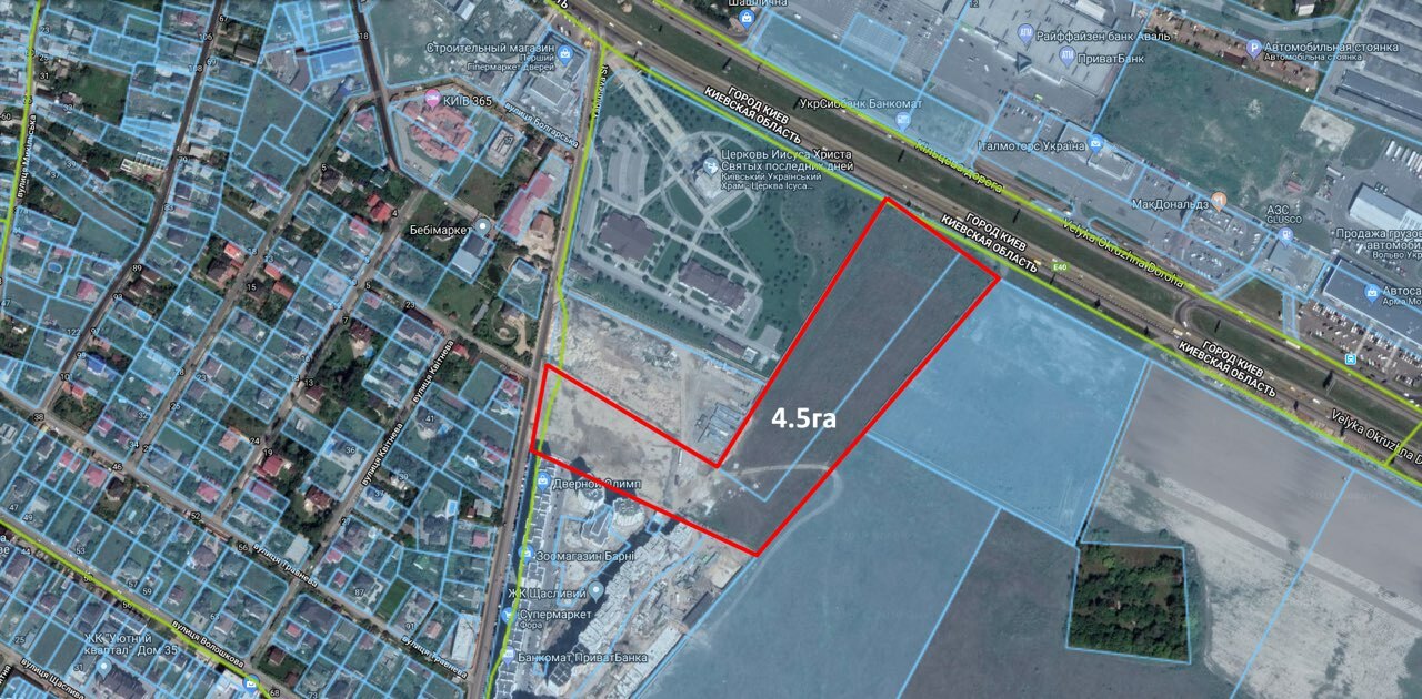 Продажа участка под коммерческую застройку 450 соток, Большая Окружная ул.