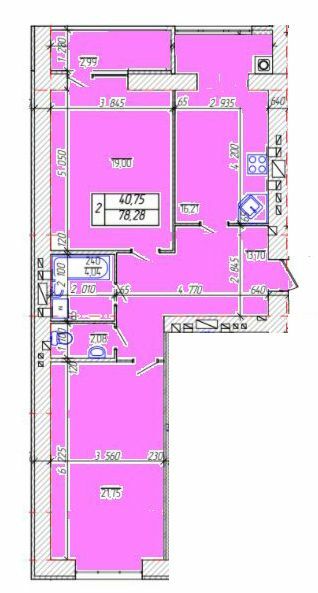 2-комнатная 78.28 м² в ЖК Озерный 2020 от 12 500 грн/м², Хмельницкий