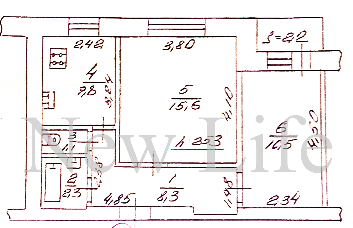 Продажа 2-комнатной квартиры 48 м², Металлургов ул., 24