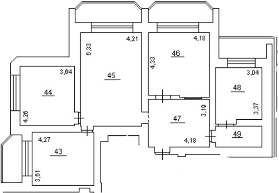 Аренда офиса 155 м², Шелковичная ул., 42/44