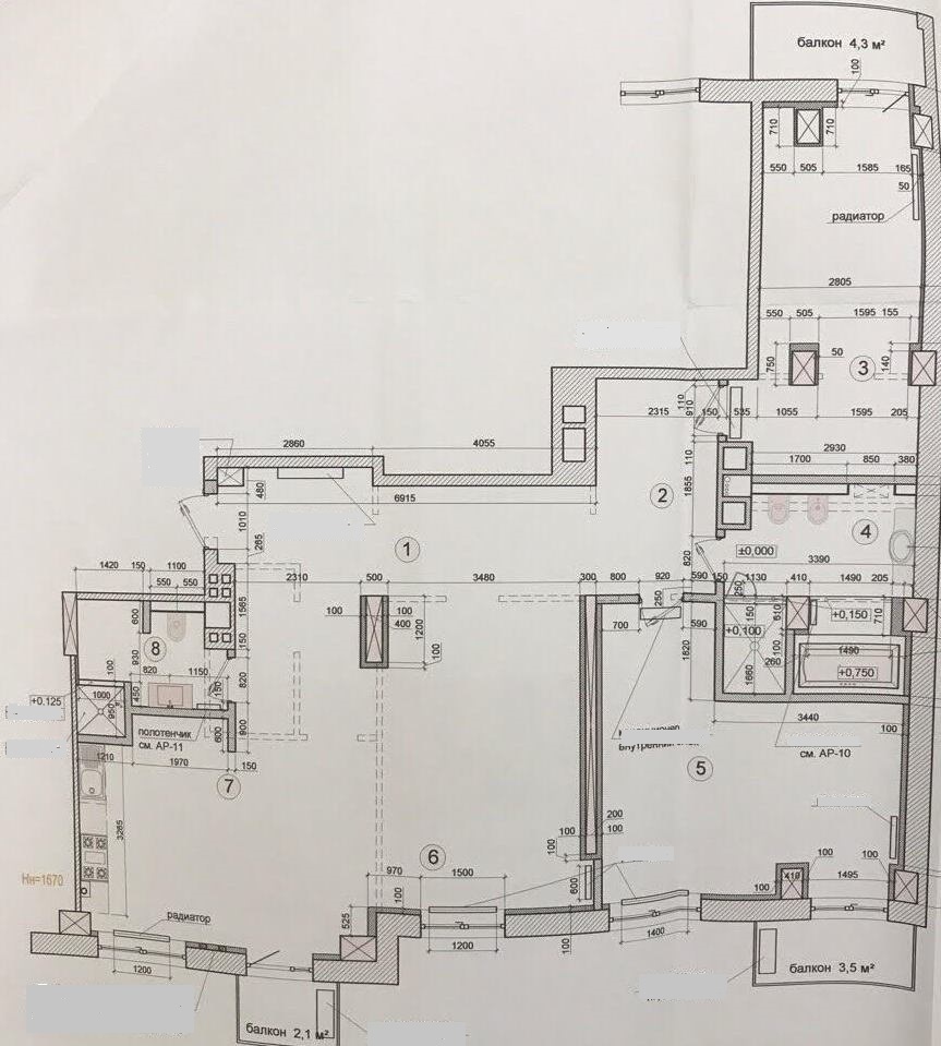 Продажа 3-комнатной квартиры 134 м², Отрадная ул., 13