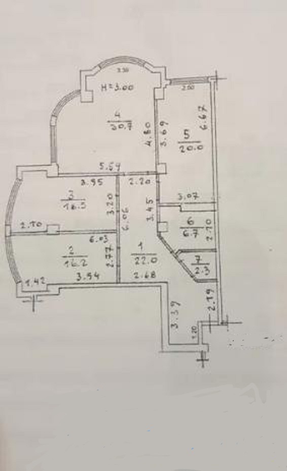 Продаж 3-кімнатної квартири 116 м², Французский бул., 22