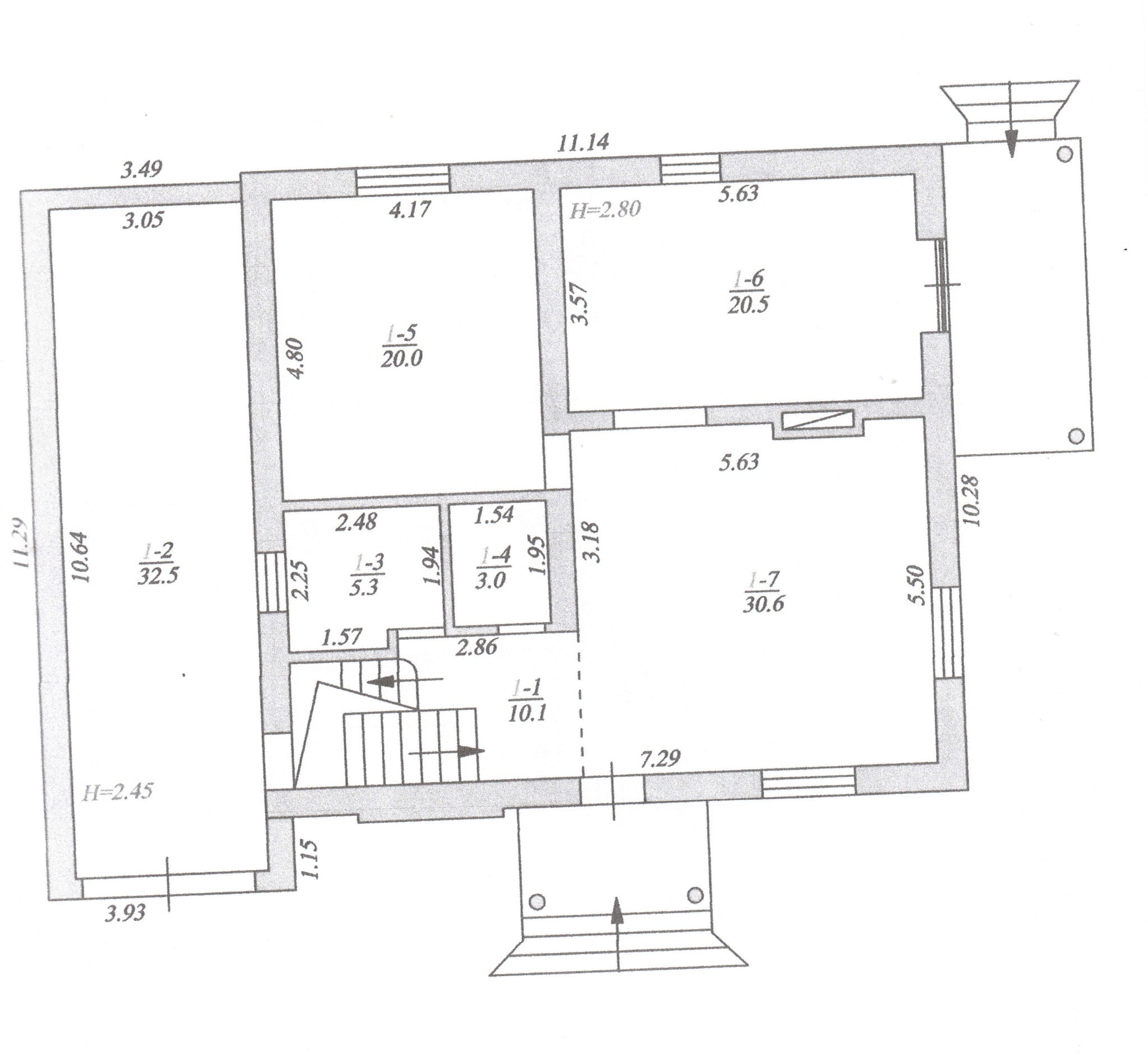 Продаж котеджу 188 м², Центральна