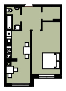 1-комнатная 46.1 м² в ЖК Петровские Липки от 38 000 грн/м², с. Святопетровское