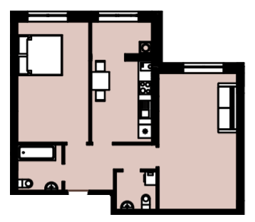 2-комнатная 67 м² в ЖК Петровские Липки от 17 300 грн/м², с. Святопетровское