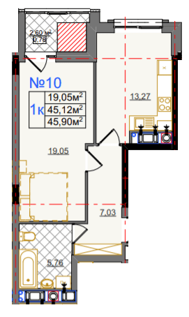 1-кімнатна 45.9 м² в ЖК на вул. Очеретяна, 11 від 25 400 грн/м², Львів