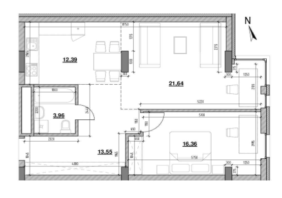 2-комнатная 68.03 м² в ЖК Америка от 25 668 грн/м², Львов