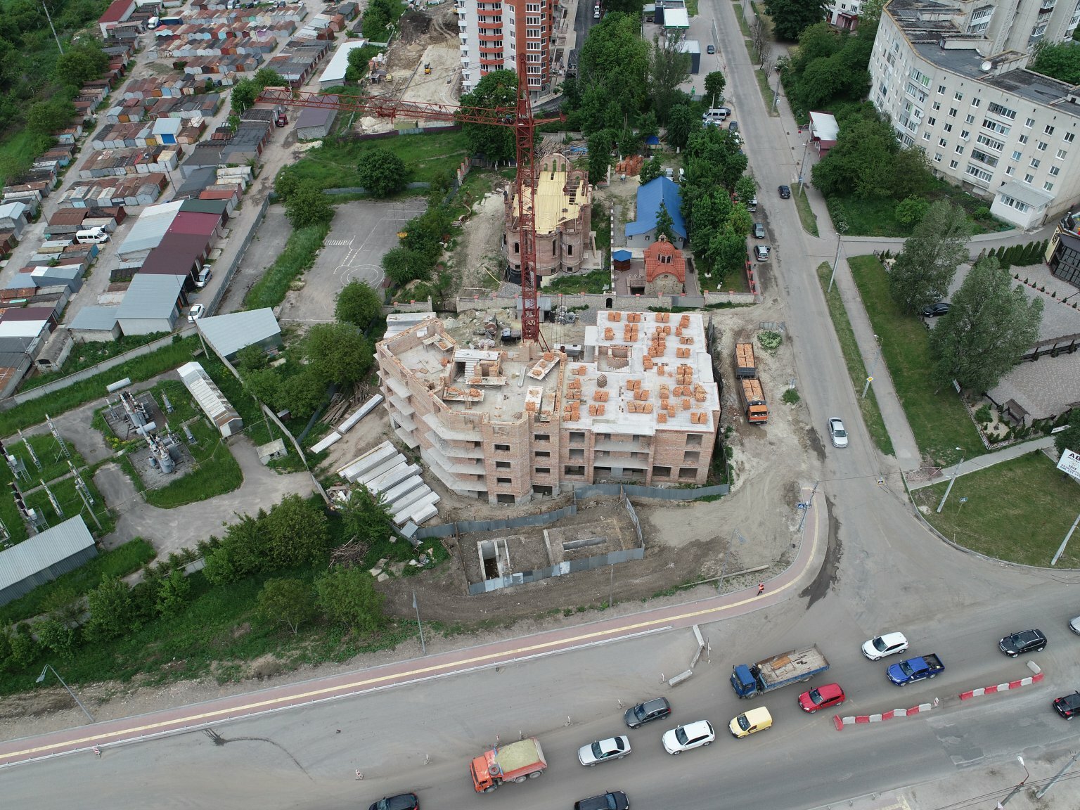 Ход строительства ЖК Східна Брама, май, 2021 год