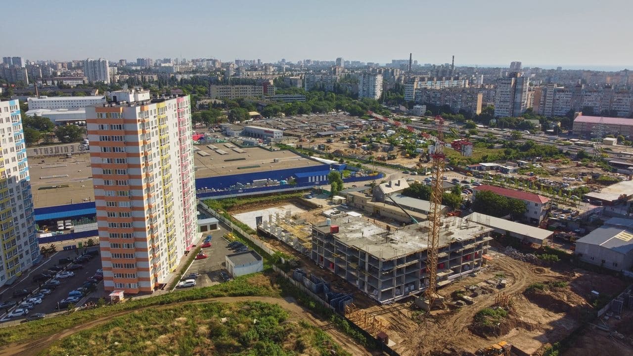 Ход строительства ЖК Акварель-8, июль, 2021 год