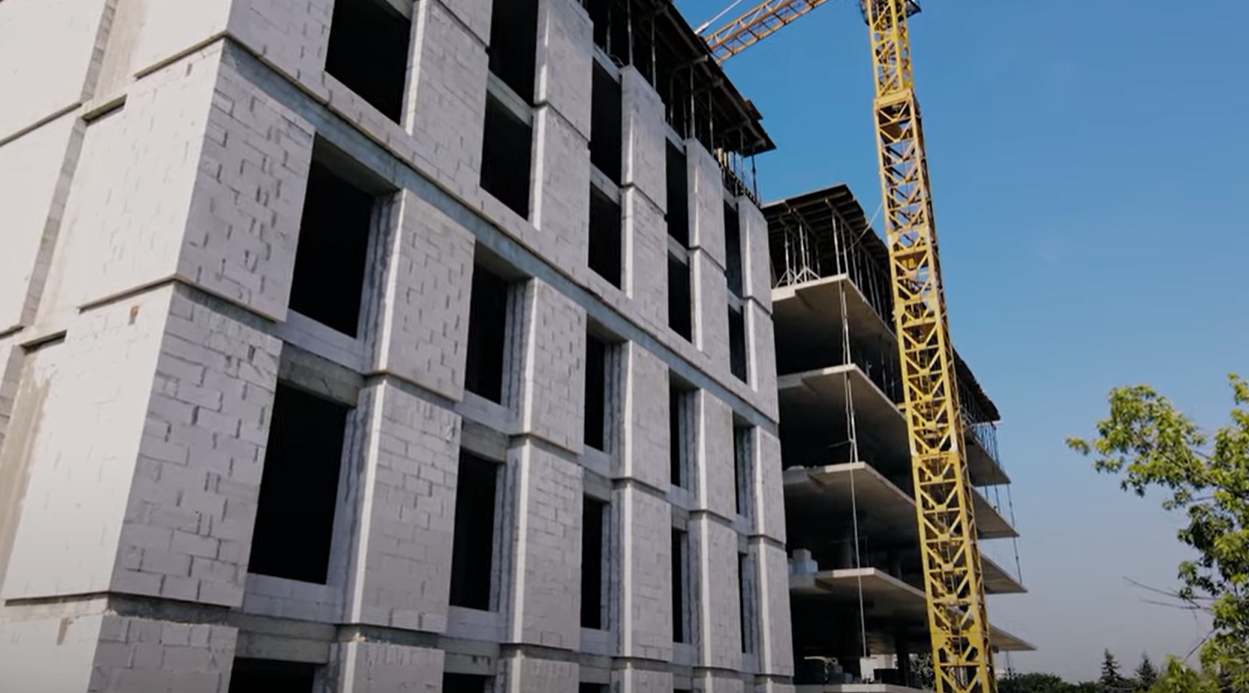 Ход строительства Апарт-комплекс Kristal Plaza, июль, 2021 год