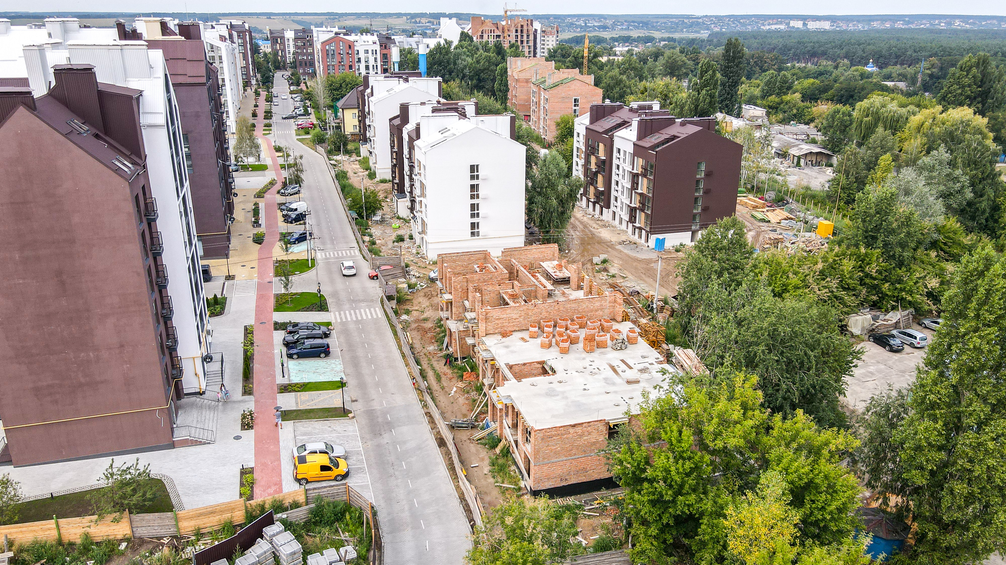 Хід будівництва ЖК Білий Шоколад.Center, серп, 2021 рік