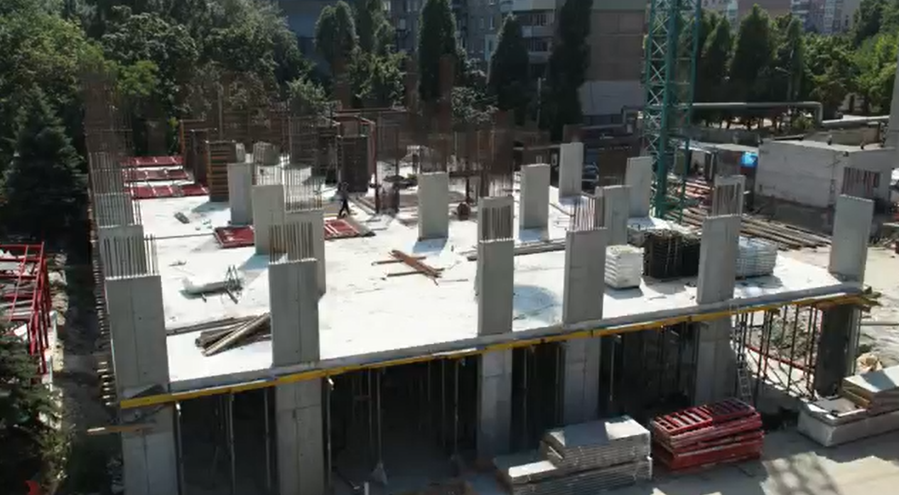 Ход строительства ЖК West Hall, июль, 2021 год