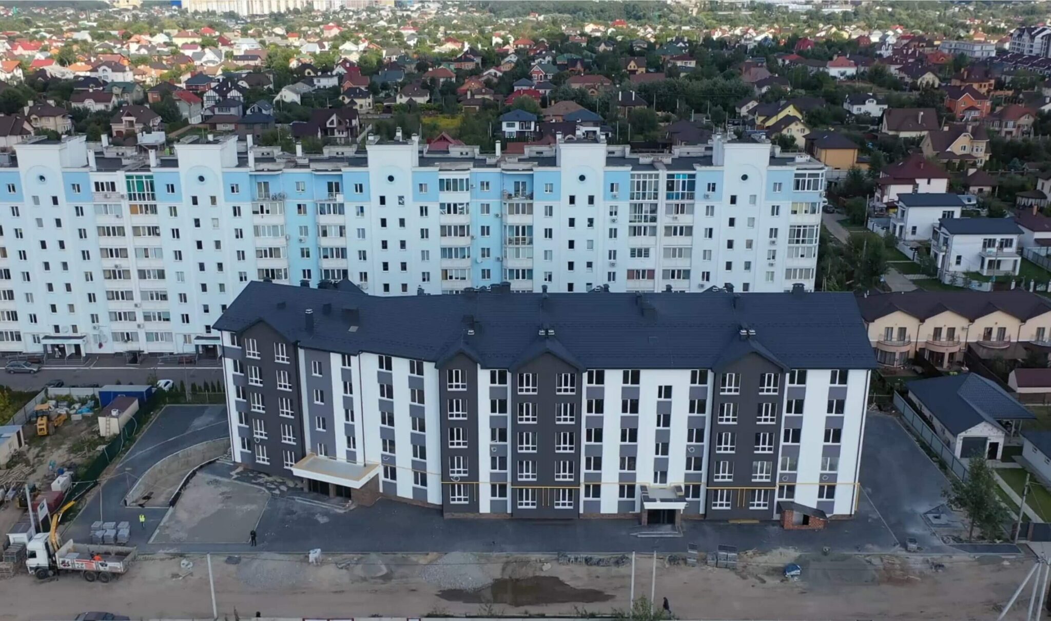 Ход строительства ЖК Антрацит, авг, 2021 год