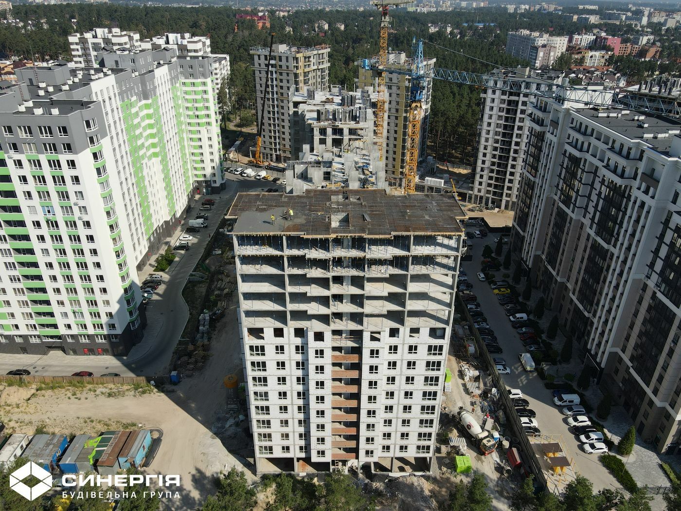 Ход строительства ЖК City Park, авг, 2021 год