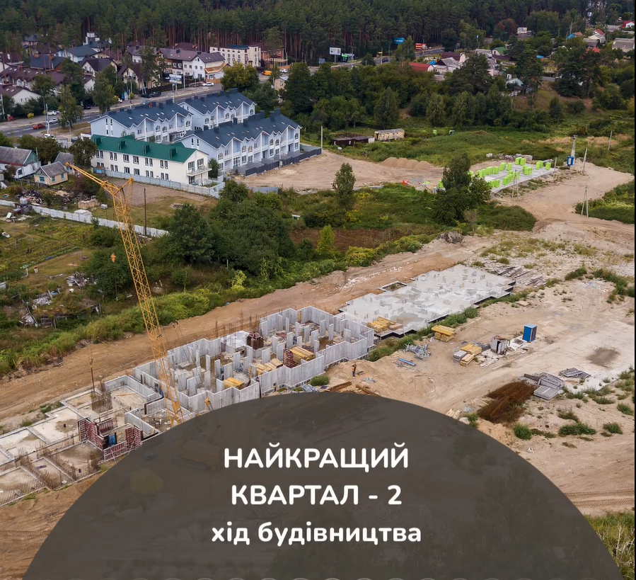 Хід будівництва ЖК Найкращий квартал-2, серп, 2021 рік