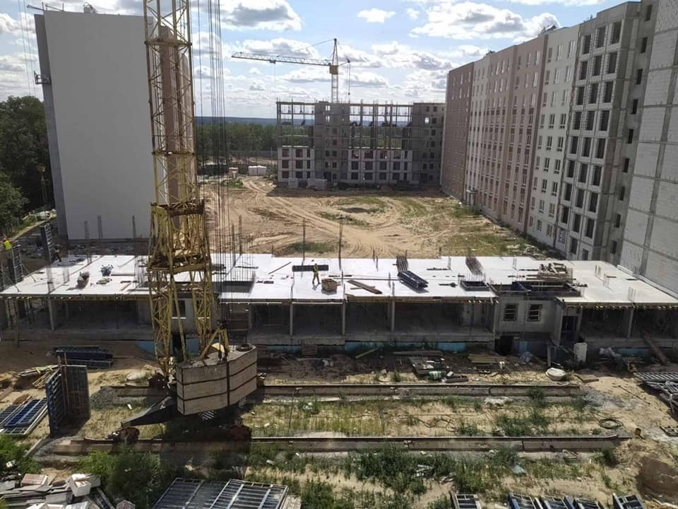Ход строительства ЖМ Новая Буча, сен, 2021 год