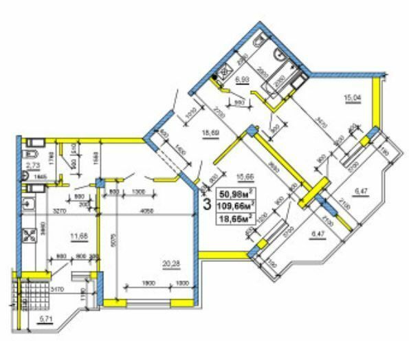 3-комнатная 109.66 м² в ЖК на ул. Сержанта Жужомы, 1 от 17 950 грн/м², Черкассы