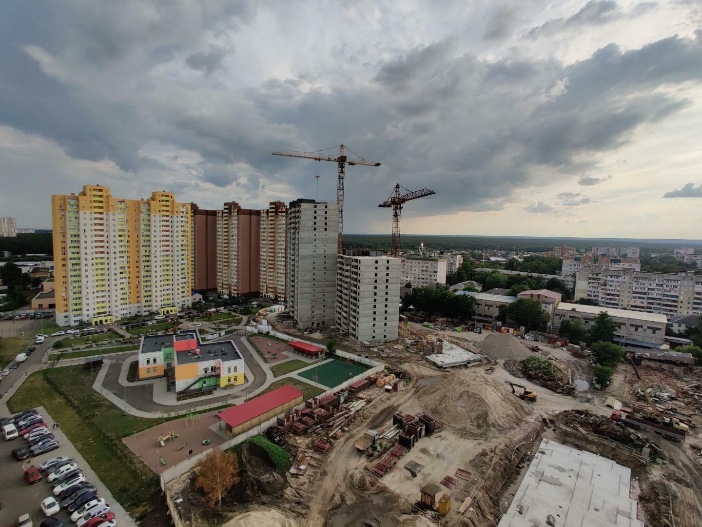 Ход строительства ЖК АТЛАНТ (Коцюбинское), июль, 2021 год