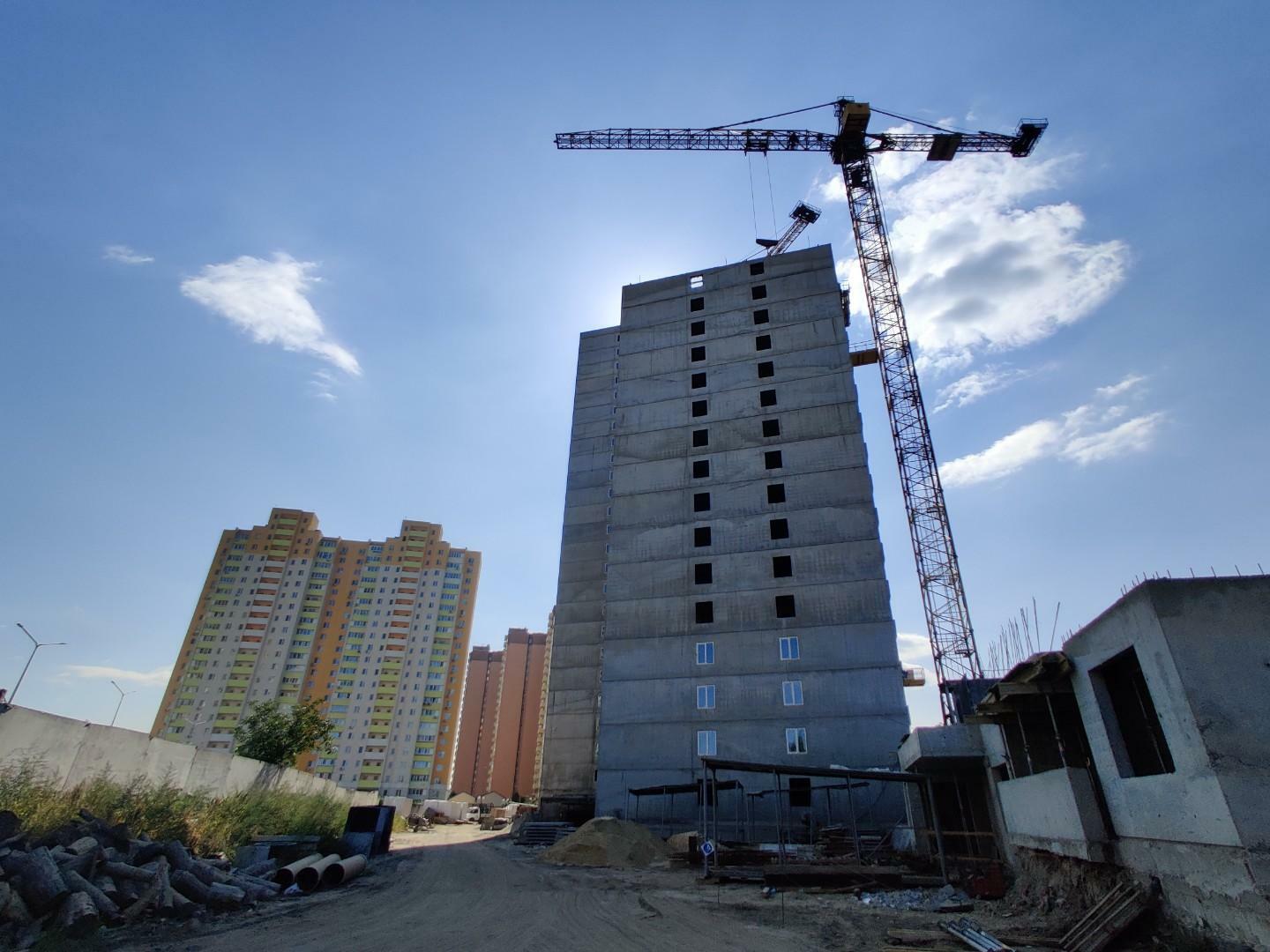 Ход строительства ЖК АТЛАНТ (Коцюбинское), авг, 2021 год