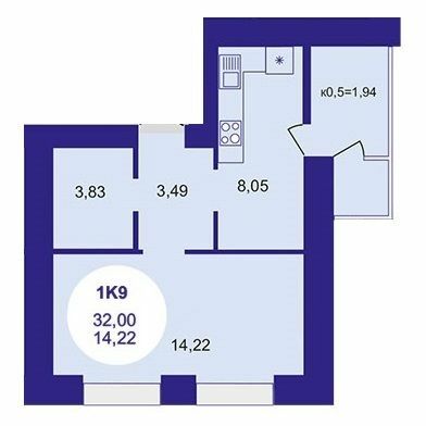 1-кімнатна 32 м² в ЖК Атмосфера від 27 100 грн/м², м. Вишневе