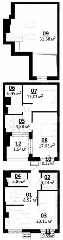 Двухуровневая 114.84 м² в ЖК Белый Шоколад.Center от 15 100 грн/м², с. Белогородка