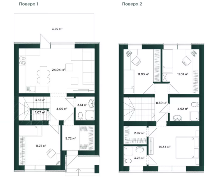 Таунхаус 113 м² в Таунхаусы Soul City от 21 500 грн/м², с. Софиевская Борщаговка