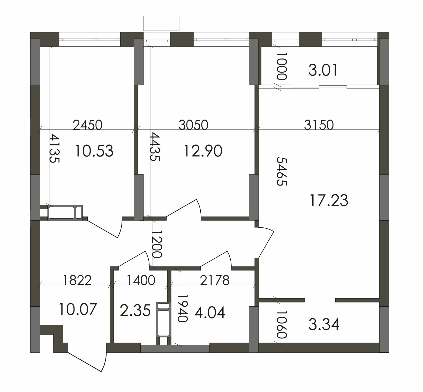 2-кімнатна 63.45 м² в ЖК Star City від 24 095 грн/м², Київ