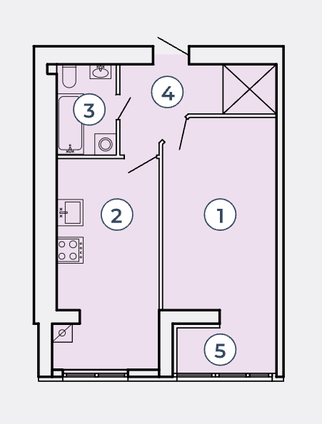 1-комнатная 47.95 м² в КК Атмосфера от 36 000 грн/м², Запорожье