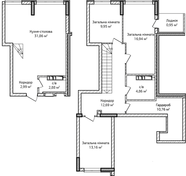 Двухуровневая 107.02 м² в ЖК City Park от 18 000 грн/м², г. Ирпень