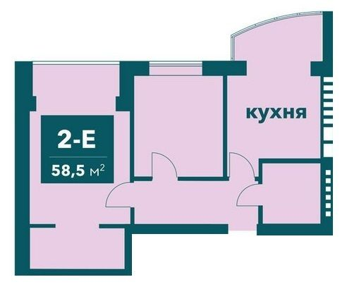 2-комнатная 58.5 м² в ЖК Ибис от 18 500 грн/м², г. Ирпень