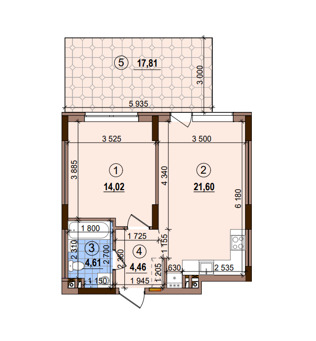 1-кімнатна 50.03 м² в ЖК Варшавський-2 від 30 300 грн/м², Київ